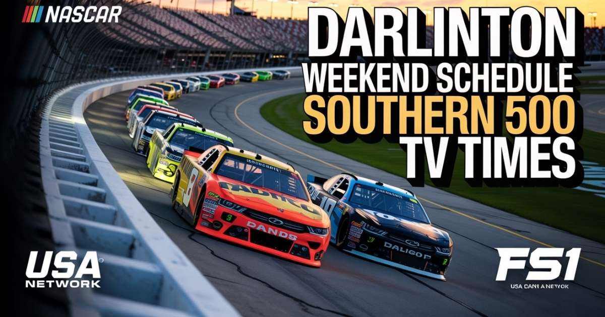 Nascar Darlington Full Weekend Track Schedule, Tv Schedule For The Southern 500, Other Races